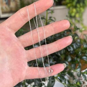 Delicate Sterling Silver Chain Necklace